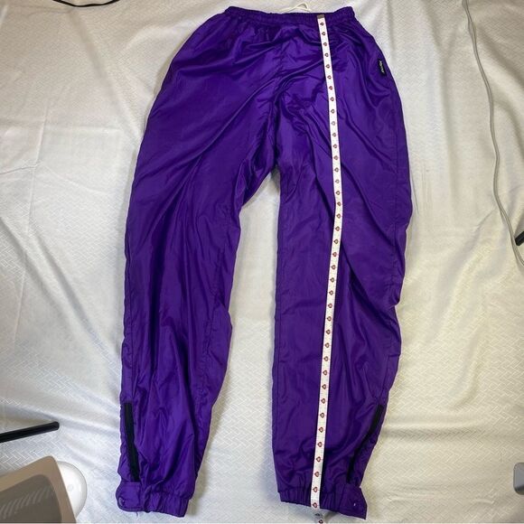 Vintage Marmot Purple Nylon Windbreaker Pants Unisex Medium  Retro 90s Track - Picture 5 of 12